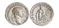 Денарий Траяна с изображением скорбящего дака на реверсе, серебро. Рим. 103–111