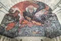 Хосе Ороско. Идальго-поджигатель. 1937. Фреска на своде лестницы Дворца правительства в Гвадалахаре