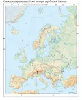 Озеро (водохранилище) Изео на карте зарубежной Европы
