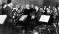Артуро Тосканини и Бронислав Губерман после концерта в честь основания Израильского филармонического оркестра