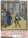 Джон Гонт, герцог Ланкастерский, прибывает на переговоры в Кастилию. Миниатюра из рукописи Жана де Ваврена «Собрание староанглийских хроник». Ок. 1470–1480