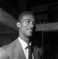 Полузащитник сборной Бразилии Диди после чемпионата мира по футболу. 1958