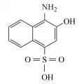 Структурная формула 1-амино-2-нафтол-4-сульфокислоты