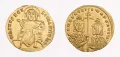Солид Романа I Лакапина и его сына Христофора Лакапина, золото. 921–931