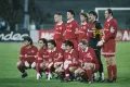 Игроки «Спартака» после победы над «Русенборгом» в четвёртом туре Лиги чемпионов УЕФА. 1995
