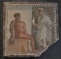 Орест и Ифигения со статуэткой Артемиды. Мозаика. 2–3 вв. 