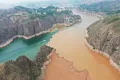 Место впадения Таохэ в реку Хуанхэ (Китай)