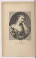 Портрет Мари-Мадлен де Лафайет. Иллюстрация из книги: Лафайет М. Принцесса Клевская. Париж, 1878