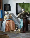 Габриел Метсю. Женщина, читающая письмо. 1664–1666