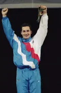 Чемпион Игр XXVI Олимпиады по фехтованию Станислав Поздняков. 1996