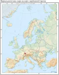 Фирвальдштетское озеро на карте зарубежной Европы