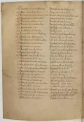 Список пап из рукописи «Liber pontificalis». 1086–1100. Национальная библиотека Франции, Париж. Département des Manuscr