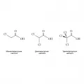 Структурные формулы хлоруксусных кислот