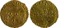 Экю Генриха III, золото. Байонна (Франция). 1578
