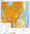 Общегеографическая карта Танзании