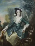 Георг Кристоф Гроот. Портрет великой княгини Екатерины Алексеевны. 1740-е гг.