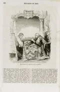 Мишель Монтень и Этьен де ла Боэси. Гравюра из заметки о Монтене в ежемесячном издании Mosaic du Midi. 1839