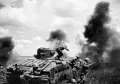 Танковый десант майора Мозгова ведёт бой в районе Змиева. 1942