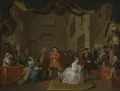 Уильям Хогарт. Сцена из «Оперы нищего». 1731.