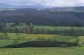 Холмистый ландшафт области Самний в районе Черчемаджоре (Молизе, Италия)