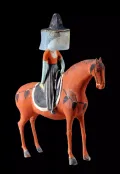 Статуэтка женщины верхом на лошади. Могильник Асытана