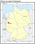 Кёльн на карте Германии