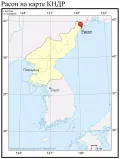 Расон на карте КНДР