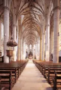 Интерьер церкви Святого Кре­ста (Хей­лиг­кройц­кир­хе) в Швебиш-Гмюнде. Ок. 1320 – 1410.