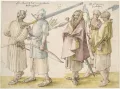 Альбрехт Дюрер. Ирландские солдаты и крестьяне. 1521