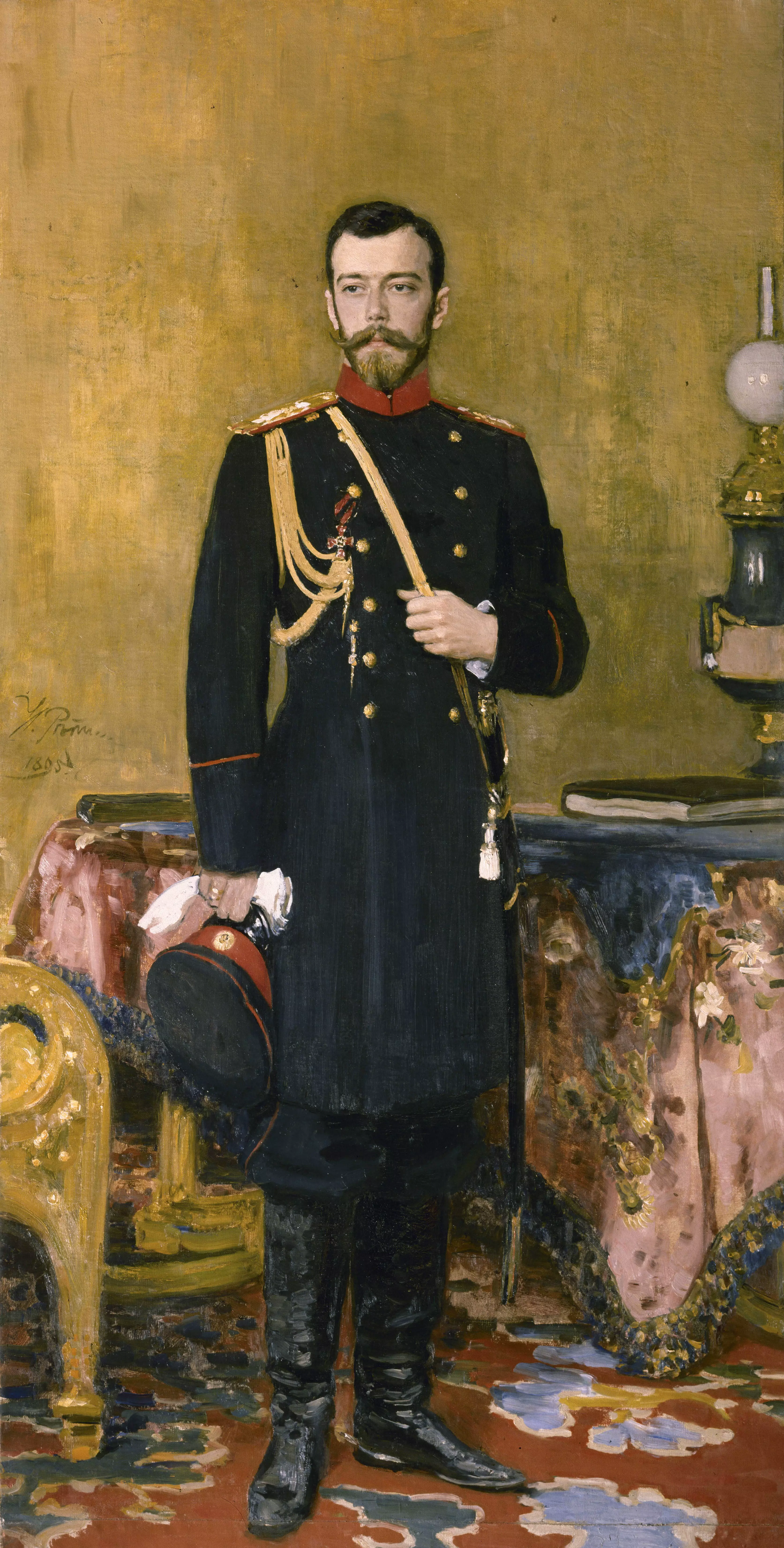 Картины репина портреты. Репин портрет Николая II 1895. Портрет Николая 2 в русском музее.
