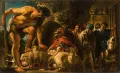 Якоб Йорданс. Одиссей в пещере Полифема. Ок. 1635