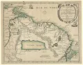 Пьер Дюваль. Карта Южной Америки с легендарной страной Эльдорадо. 1654