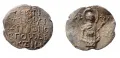 Вислая актовая печать архиепископа Новгородского Феоктиста, свинец. 1300–1308