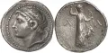 Монета Клеомена III, серебро. Спарта. 227–217 до н. э. 