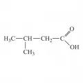 Структурная формула изовалериановой кислоты