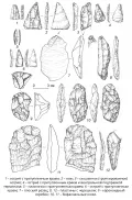 Каменные артефакты раннего верхнего палеолита стоянки Толбор 15