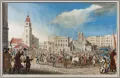 Михал Стахович. Ввоз пушек, захваченных под деревней Рацлавице, на рыночную площадь в Кракове. Ок. 1797