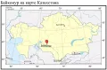 Байконур на карте Казахстана