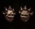 Буддийские маски Читипати в форме черепов. Тибет