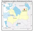 Подпорожье на карте Ленинградской области