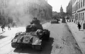 Советские танки на улицах освобождённого Львова. 1944
