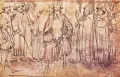 Император Карл IV Люксембургский в окружении семи курфюрстов