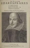 Mr. William Shakespeares Comedies, Histories, & Tragedies. London, 1623 (Комедии, хроники и трагедии мистера Уильяма Шекспира). Титульный лист