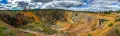 Карьер медного месторождения Фалун. Объект Всемирного наследия ЮНЕСКО - горнопромышленный район Большая Медная гора в г. Фалун (лен Даларна, Швеция)