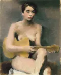 Владимир Лебедев. Женщина с гитарой. 1930