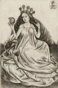 Мастер игральных карт. Игральная карта «Дама цветов». До 1446