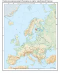 Озеро (водохранилище) Нясиярви на карте зарубежной Европы