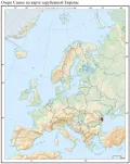 Озеро Синое на карте зарубежной Европы