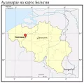 Ауденарде на карте Бельгии