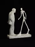 Леонид Соков. Встреча двух скульптур (Ленин и Джакометти). 1990